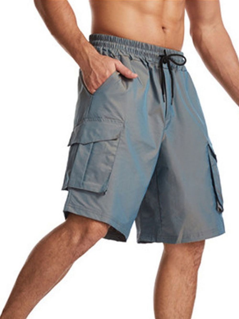 Casual Broek Heren Met Effen Zak En Veters