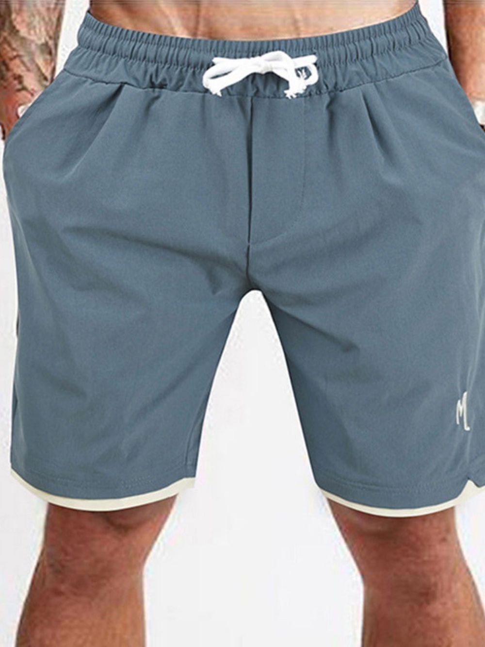 Rechte Casual Herenbroek Met Veters