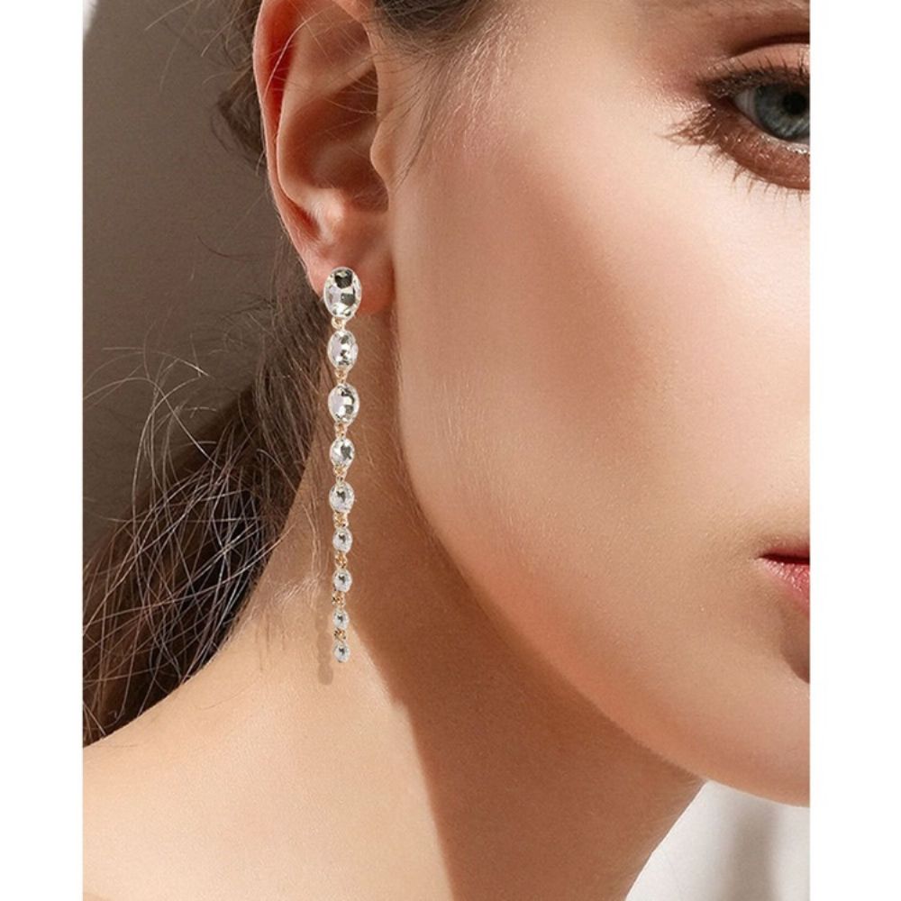 Diamante Lichtmetalen Cadeau-Oorbellen