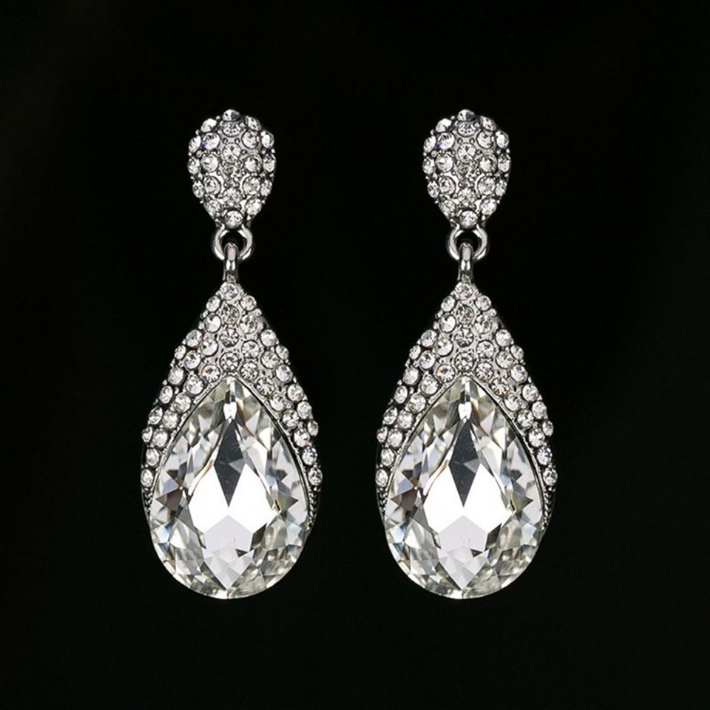 Diamante Strass Prom Oorbellen