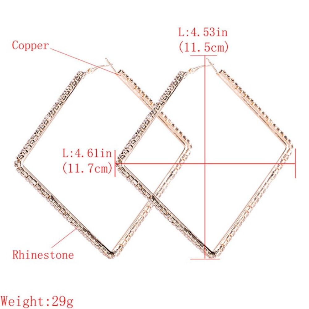 Legering Diamante Cadeau-Oorbellen Dames