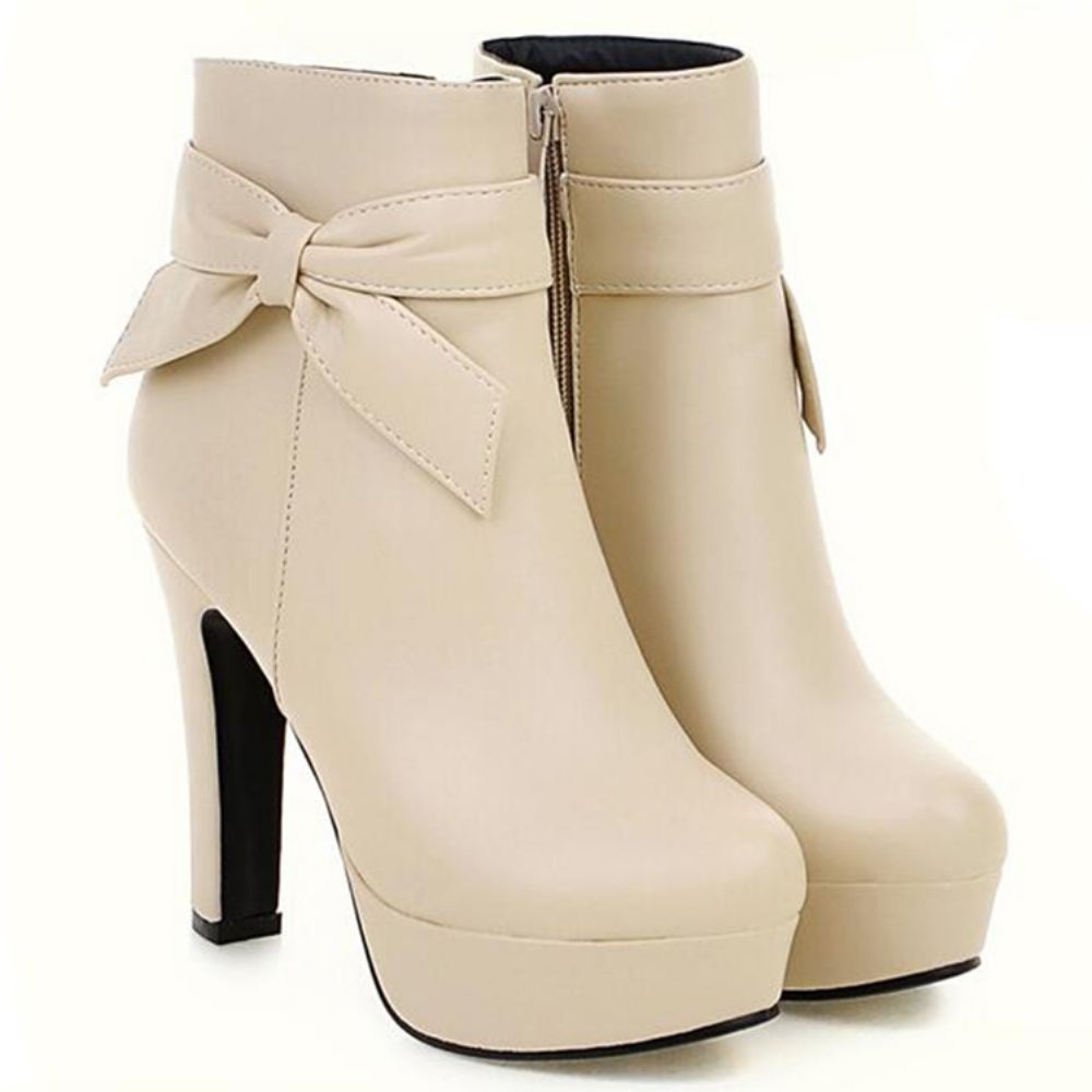 Charmante Bowtie Platform Ridderlaarzen