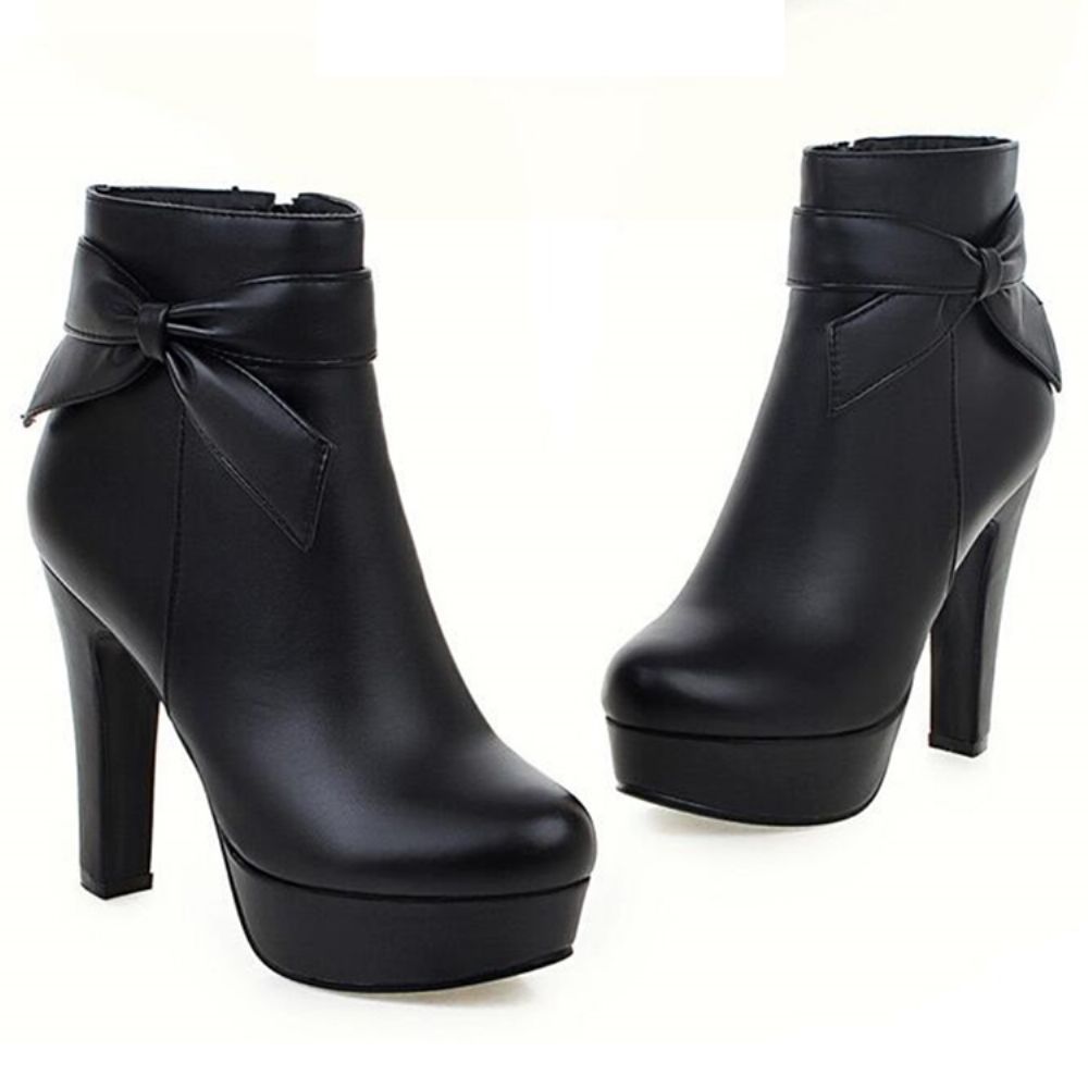 Charmante Bowtie Platform Ridderlaarzen