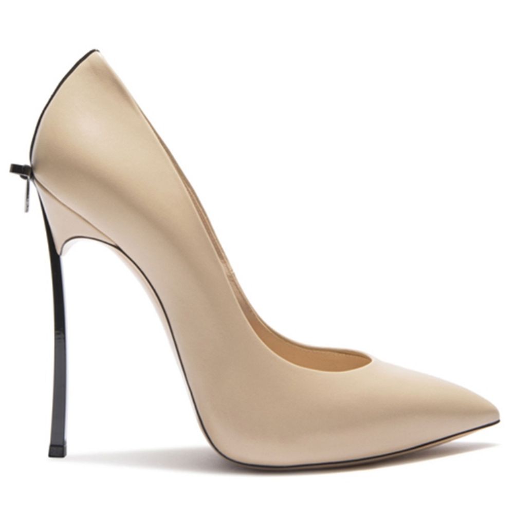 Pumps Met Spitse Neus En Naaldhak Met Kleurblokken En Strik
