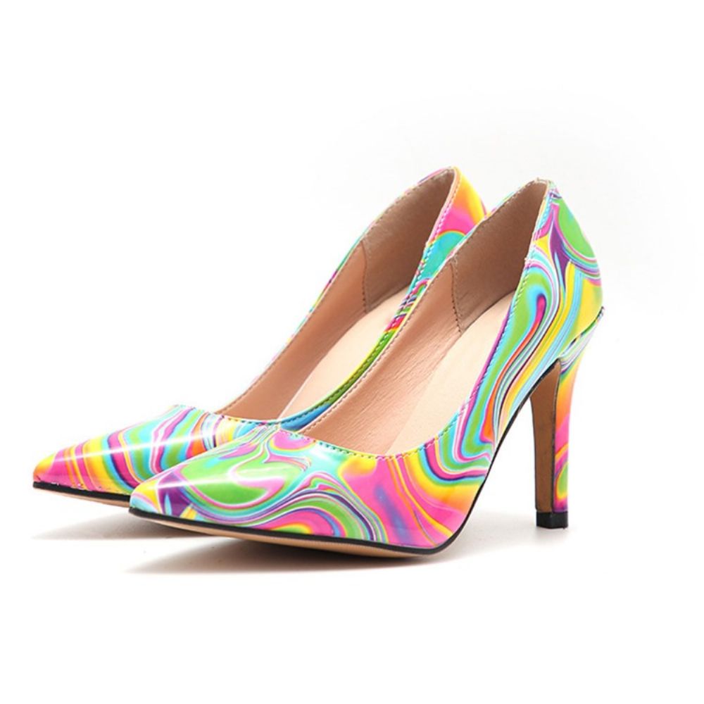 Puntige Teen Naaldhak Instappers Hoge Hak (5-8 Cm) Dunne Schoenen