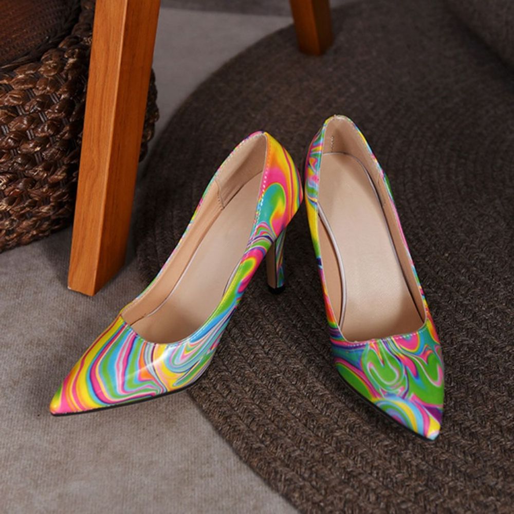 Puntige Teen Naaldhak Instappers Hoge Hak (5-8 Cm) Dunne Schoenen