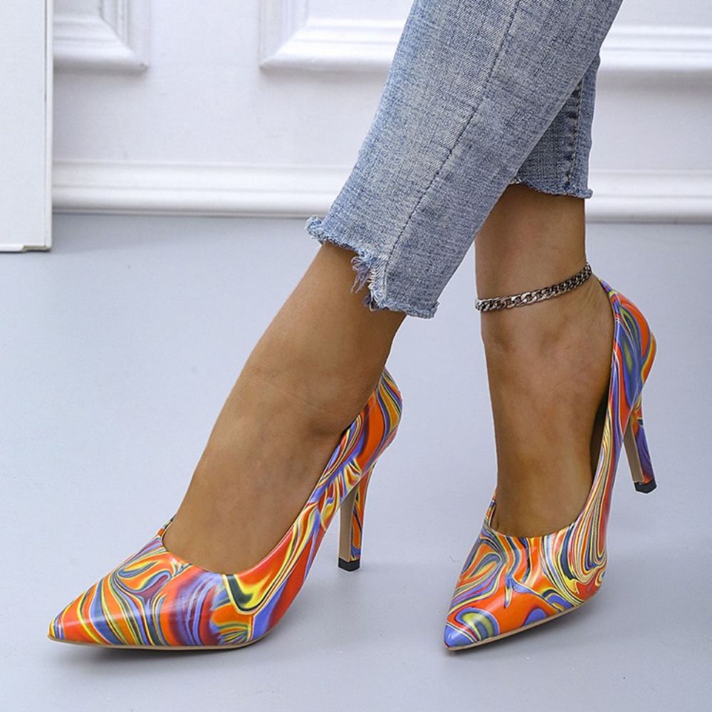 Puntige Teen Naaldhak Instappers Hoge Hak (5-8 Cm) Dunne Schoenen