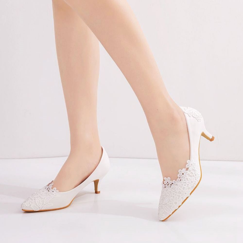 Puntige Teen Stiletto Heel Slip-On Professionele Dunne Schoenen
