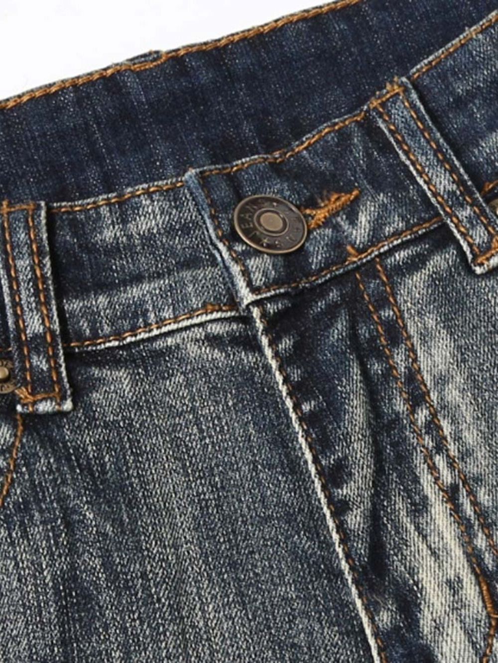 Casual Jeans Met Middelhoge Taille
