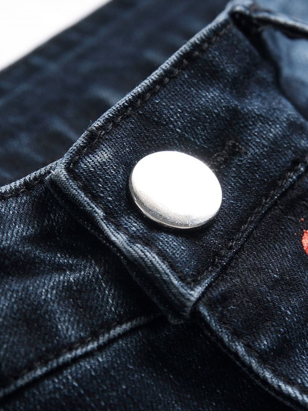 Gat Rechte Rits Heren Casual Jeans