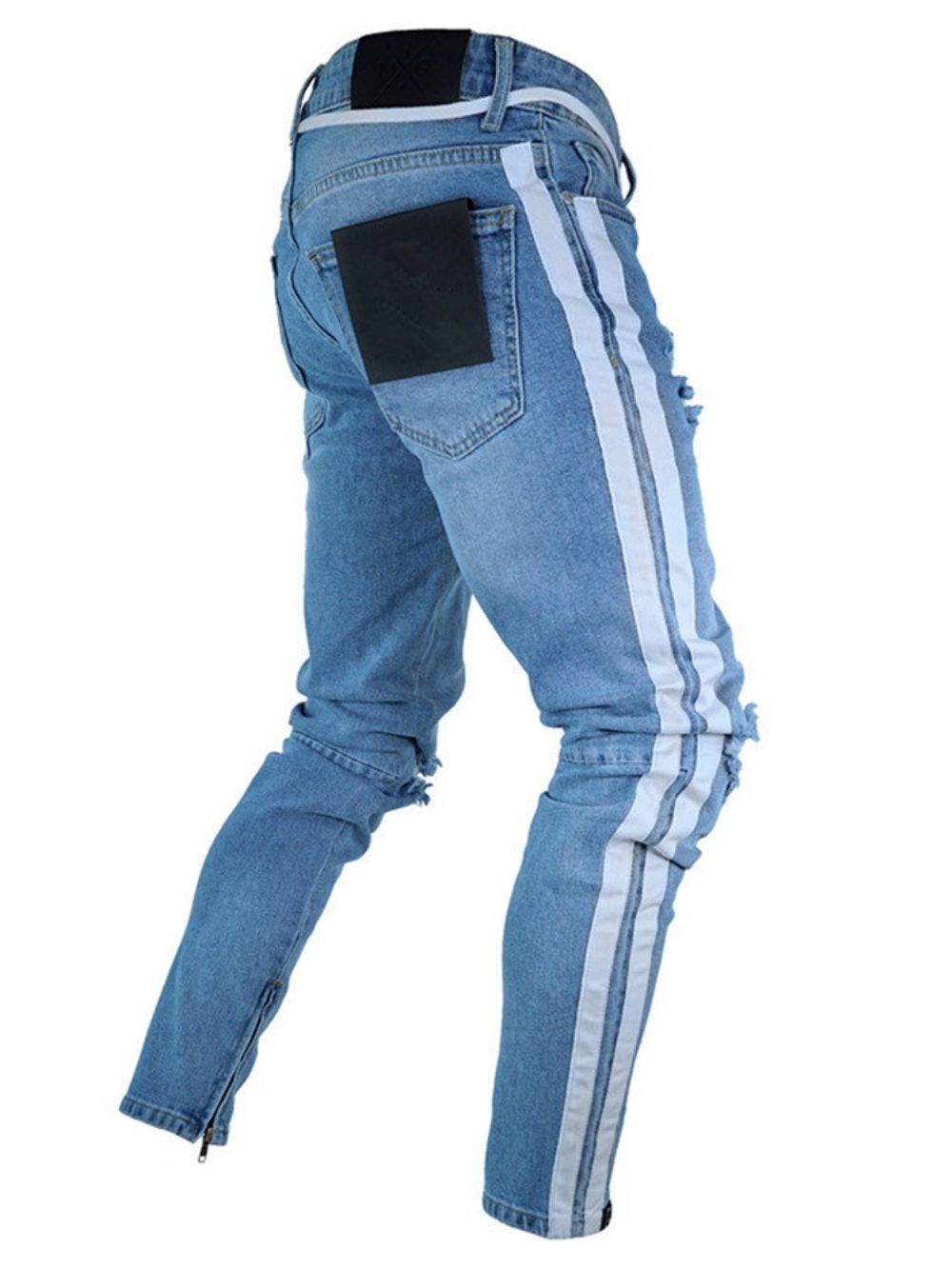 Halfhoge Jeans Heren Met Zak