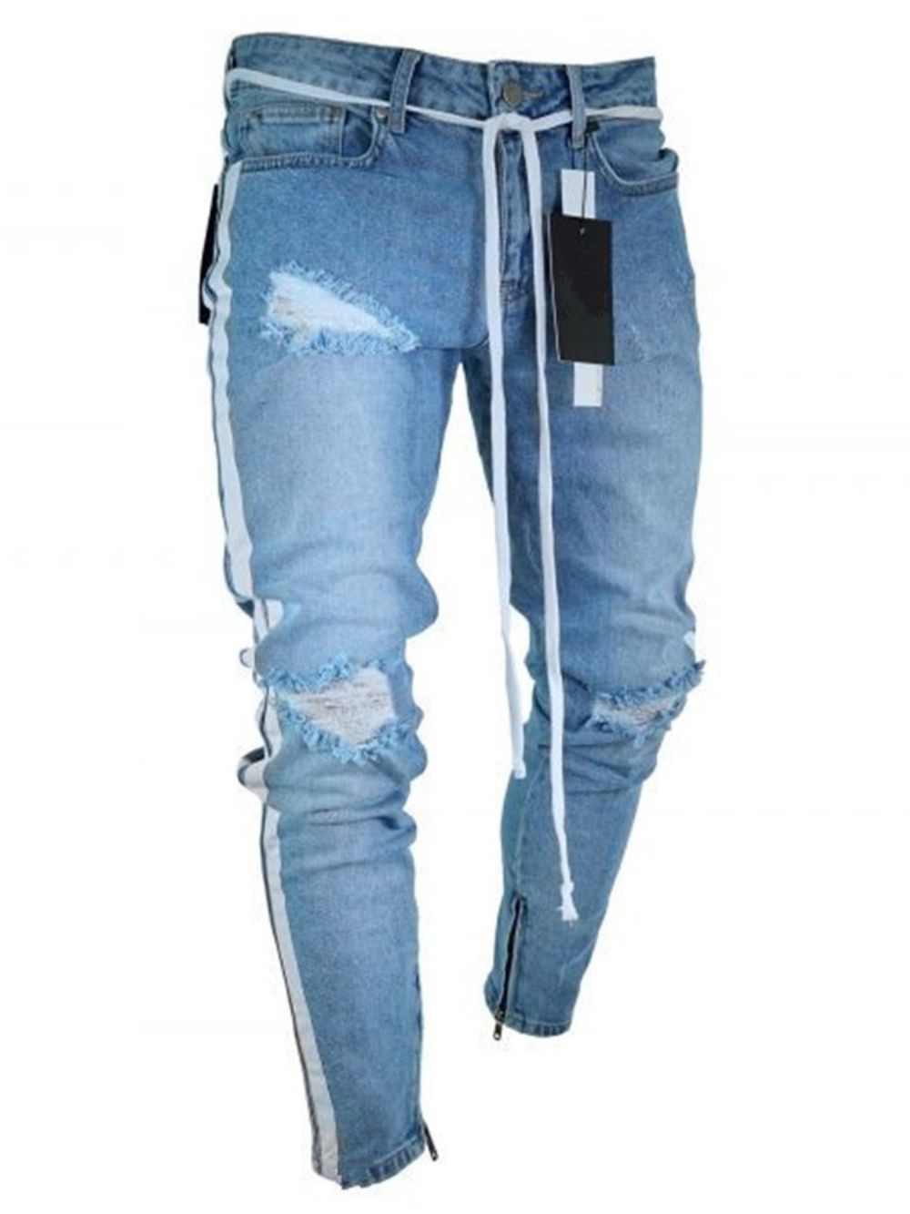 Halfhoge Jeans Heren Met Zak