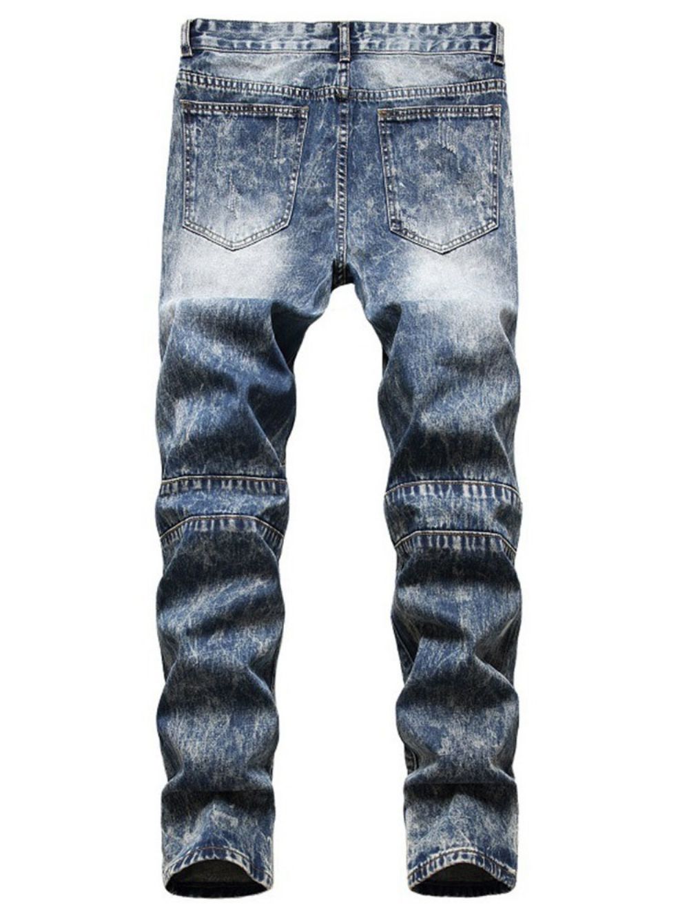Herenjeans Met Rechte Opening En Halfhoge Taille Met Rits
