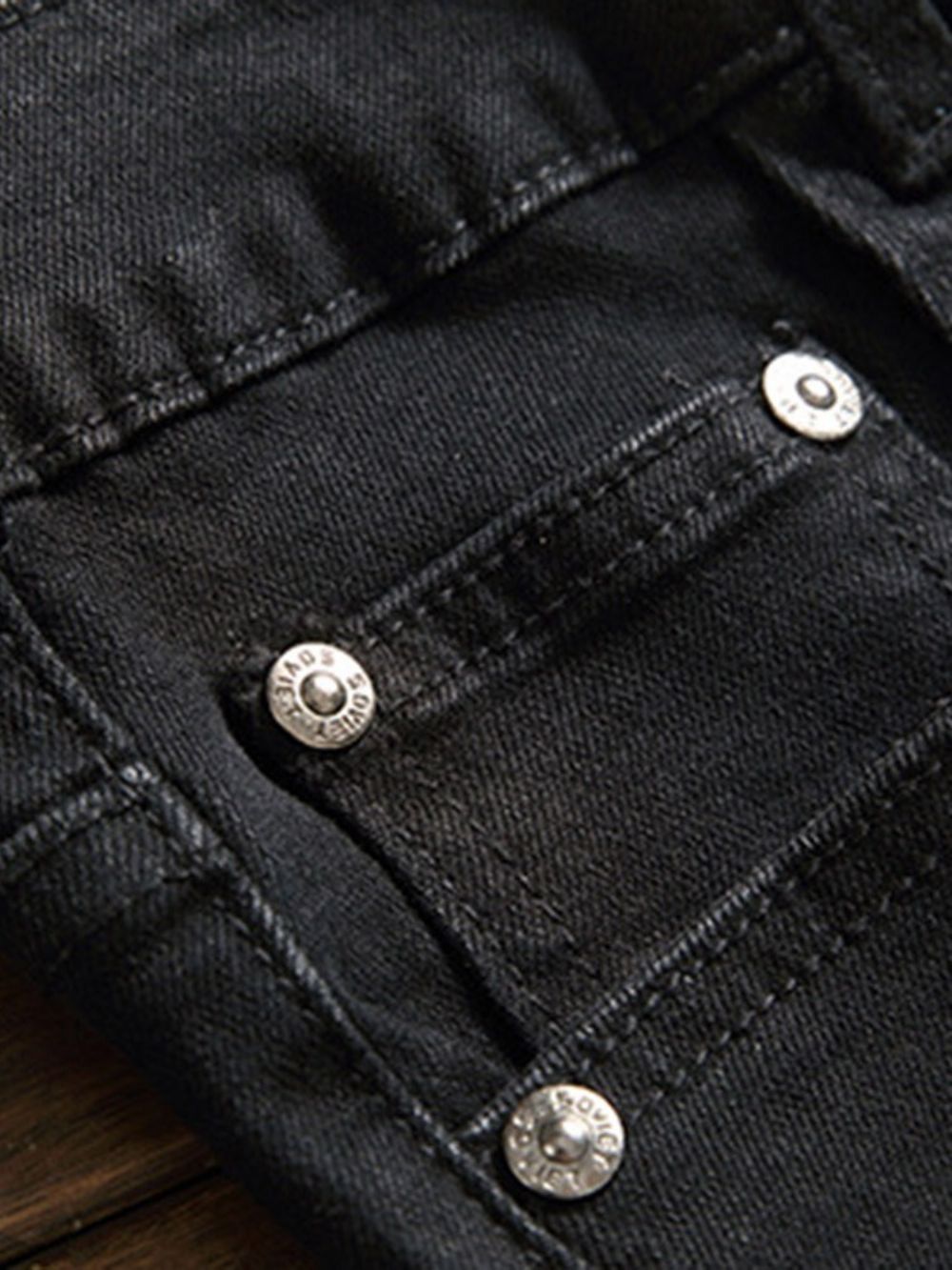 Letter Rechte Appliqués Casual Jeans Met Middelhoge Taille