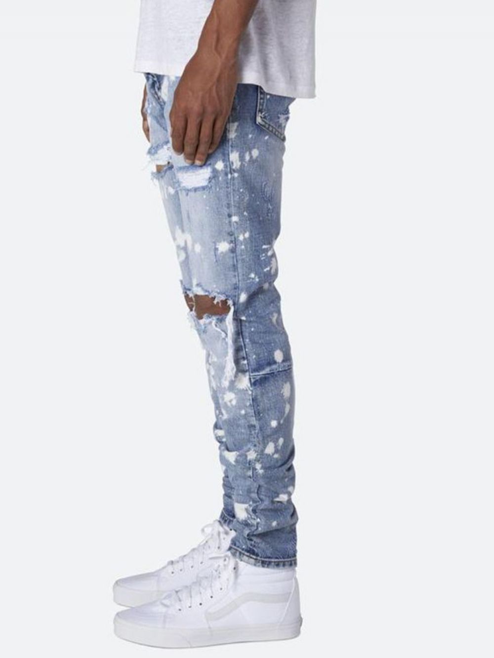 Potlood Broek Gat Midden Taille Herenjeans