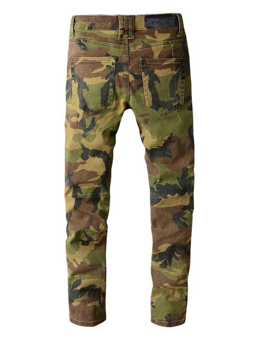 Potloodbroek Met Camouflageprint European Zipper Jeans
