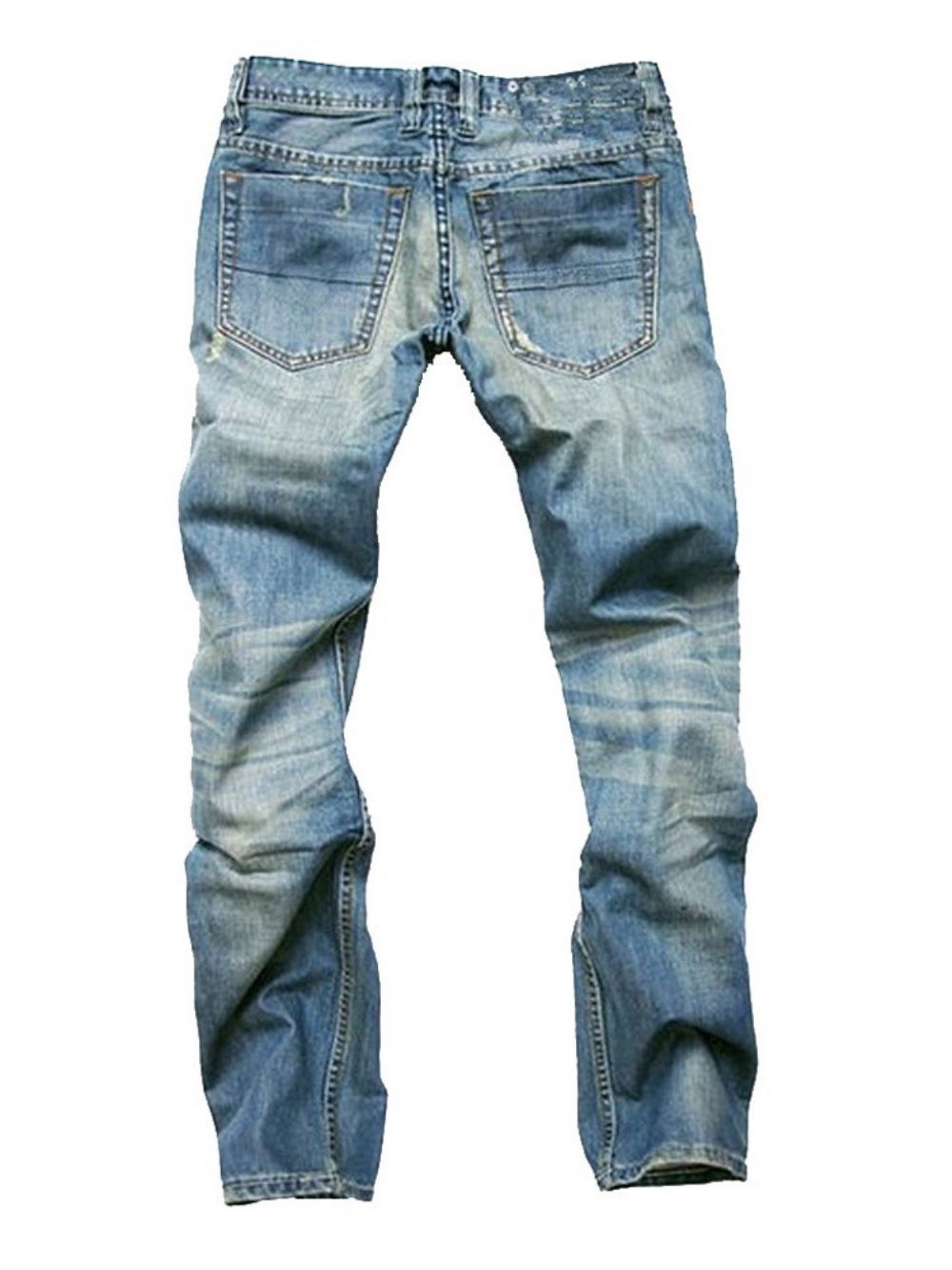 Recht Gedragen Casual Jeans Met Middelhoge Taille Met Rits