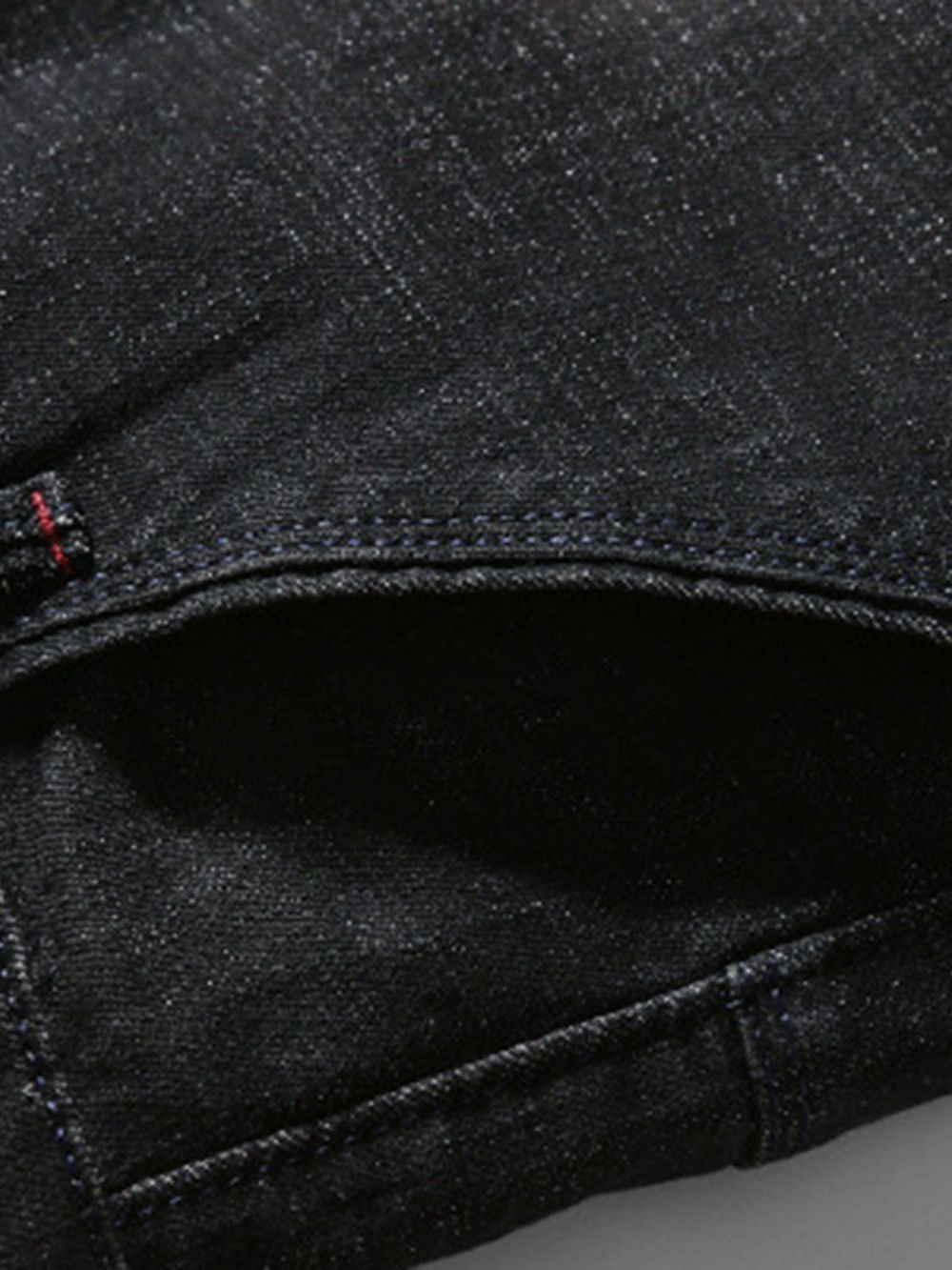 Versleten Potloodbroek Europese Middelhoge Taille Jeans