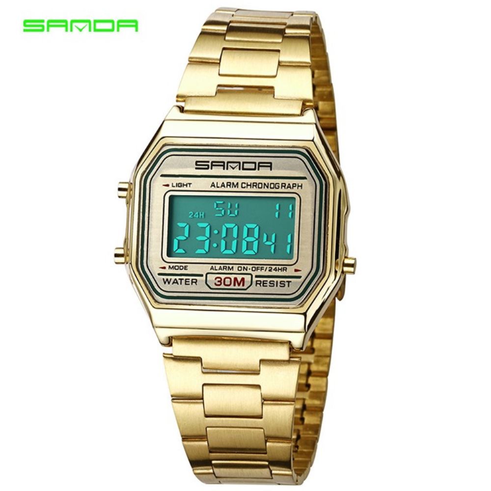 Jyy Elektronisch Digitaal Display Herenhorloge