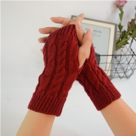 Pure Color Knit Twist Dameshandschoenen