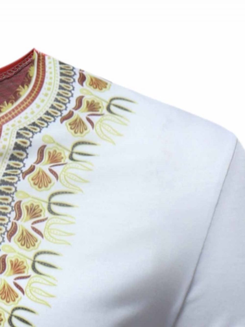 African Fashion Dashiki Printed Slim T-Shirt Met Korte Mouwen Heren