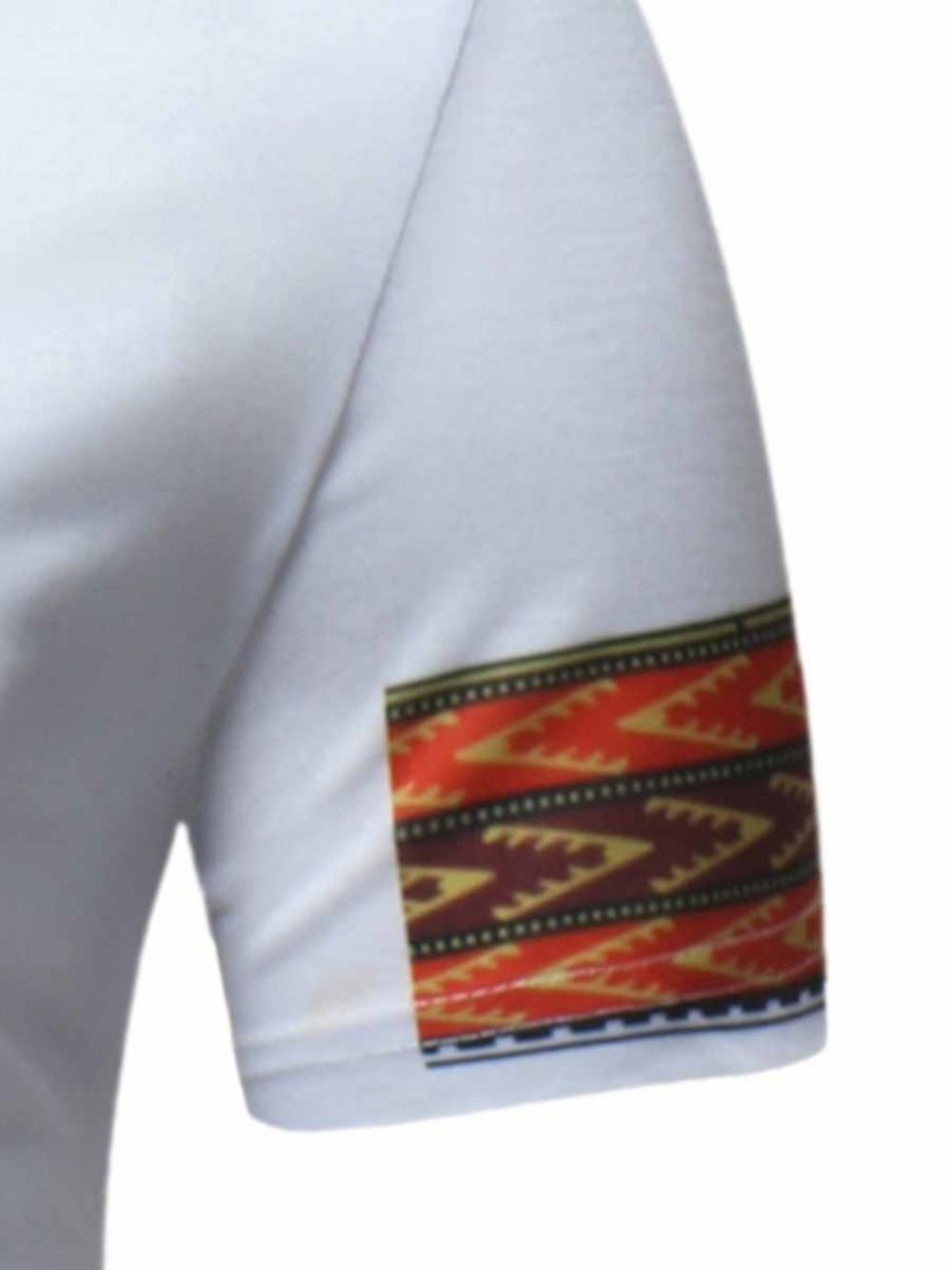 African Fashion Dashiki Printed Slim T-Shirt Met Korte Mouwen Heren