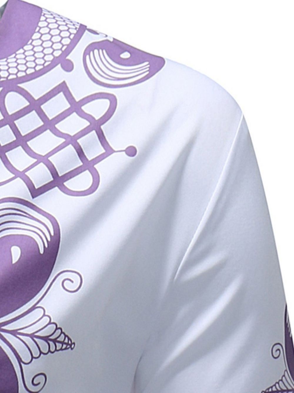 Afrikaanse Mode Dashiki Print Heren V-Hals Casual T-Shirts