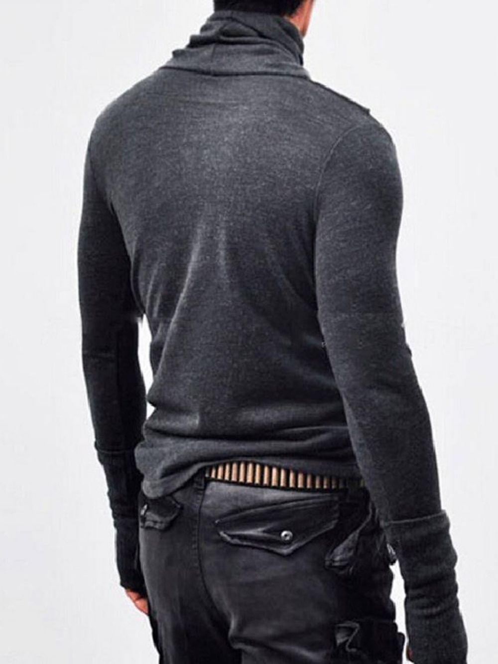 Casual Effen Heren-T-Shirt Met Lange Mouwen