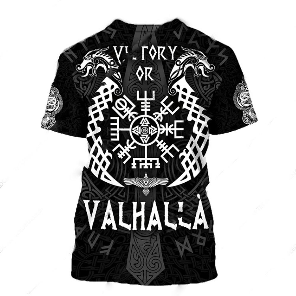 Casual Heren-T-Shirt Met Ronde Hals En Rechte Hals Met Korte Mouwen