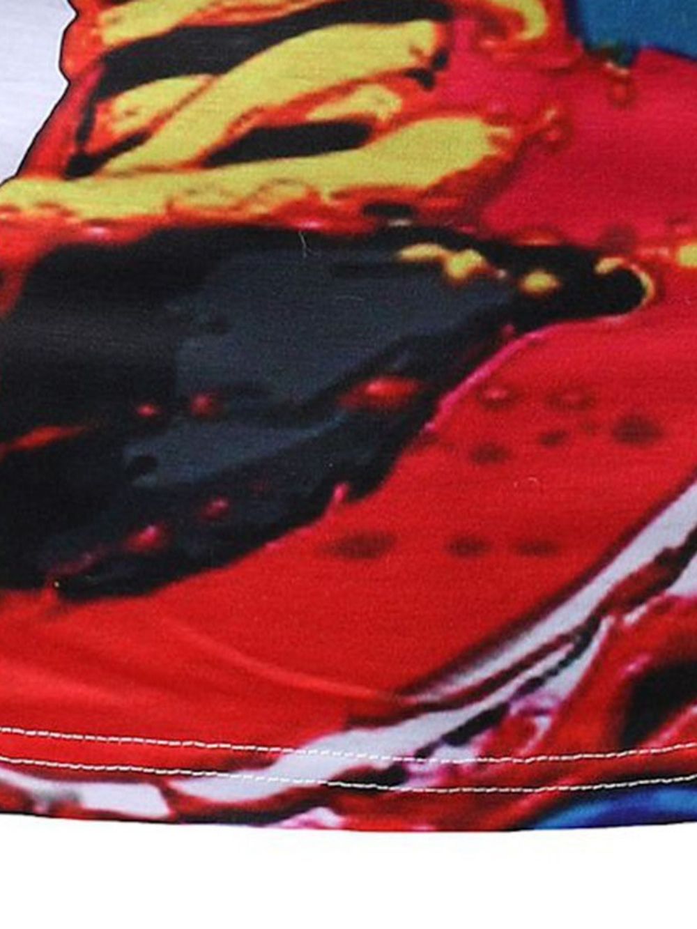 Casual Los T-Shirt Heren Met Ronde Hals En Print