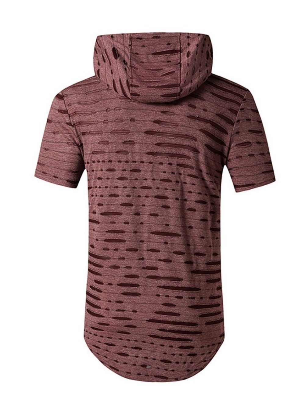 Casual T-Shirt Met Rechte Opening En Capuchon Heren