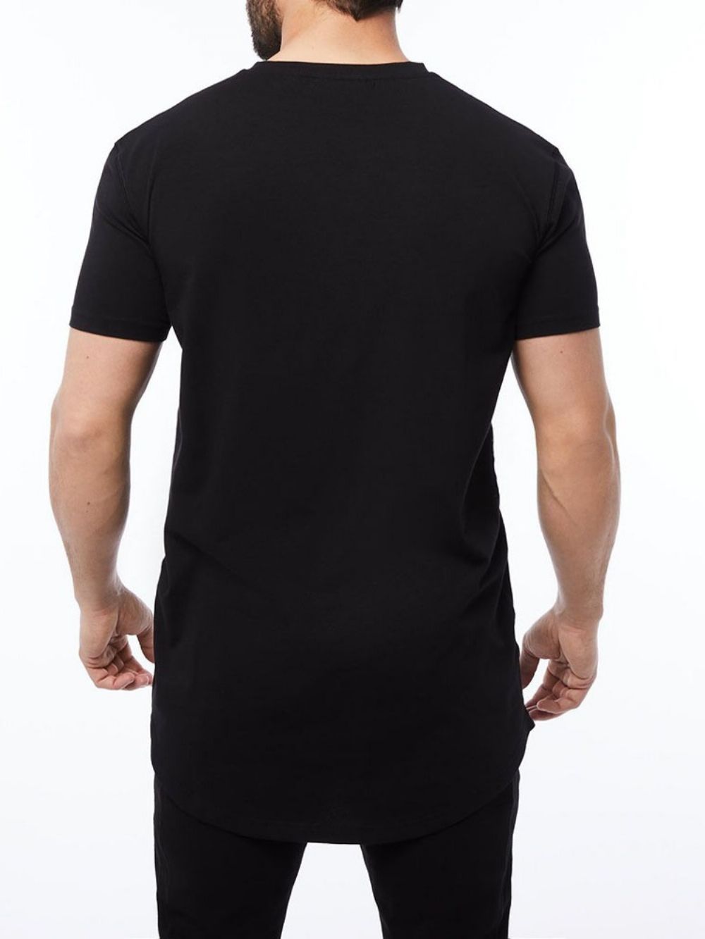 Casual T-Shirt Met Ronde Hals En Korte Mouwen Heren