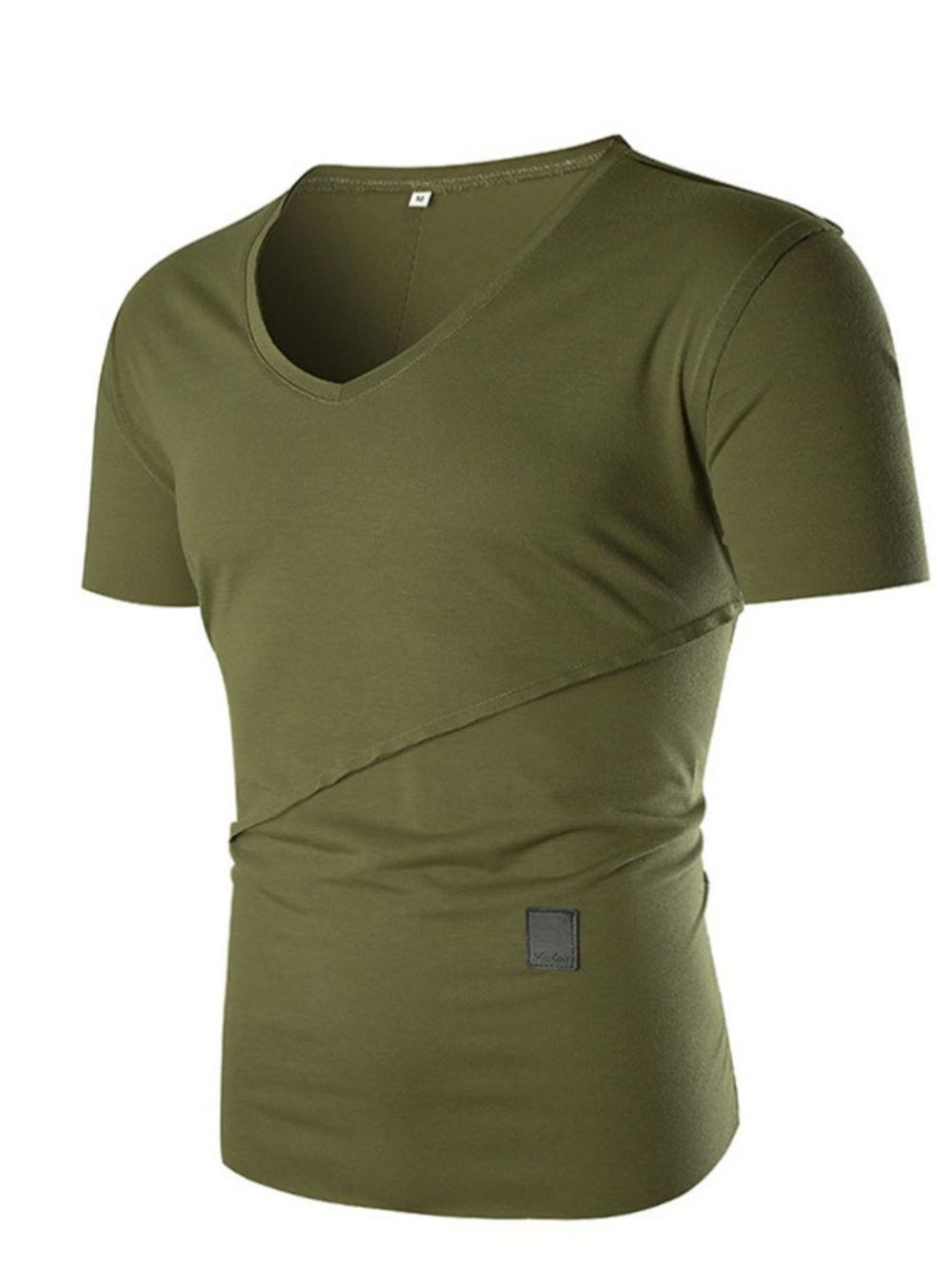 Effen Casual Heren Slank T-Shirt Met Korte Mouwen
