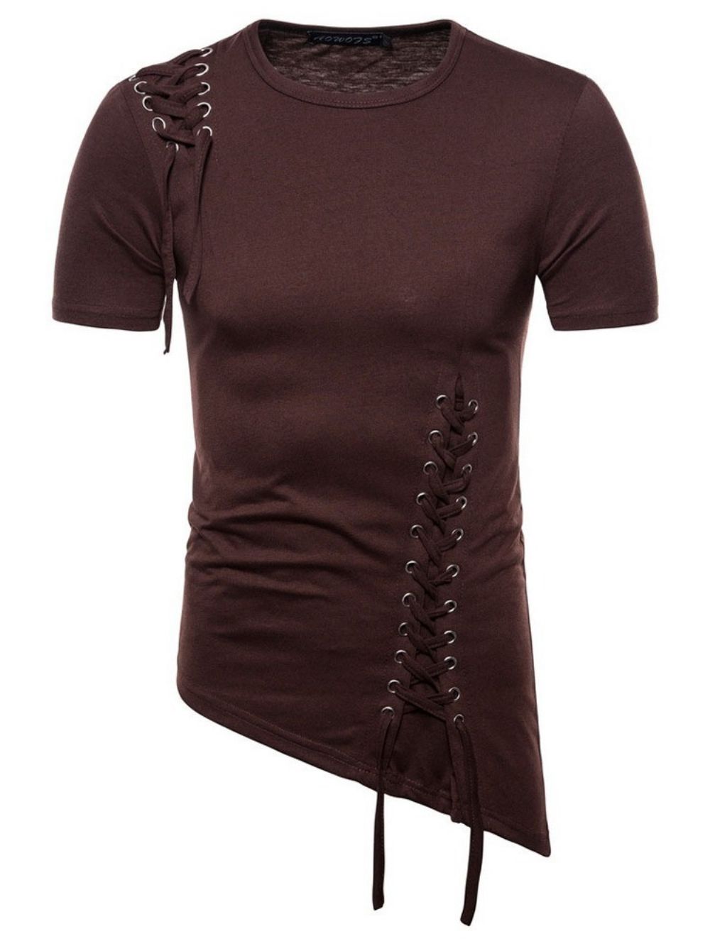 Effen Heren T-Shirt Met Ronde Hals En Casual Pullover Met Korte Mouwen
