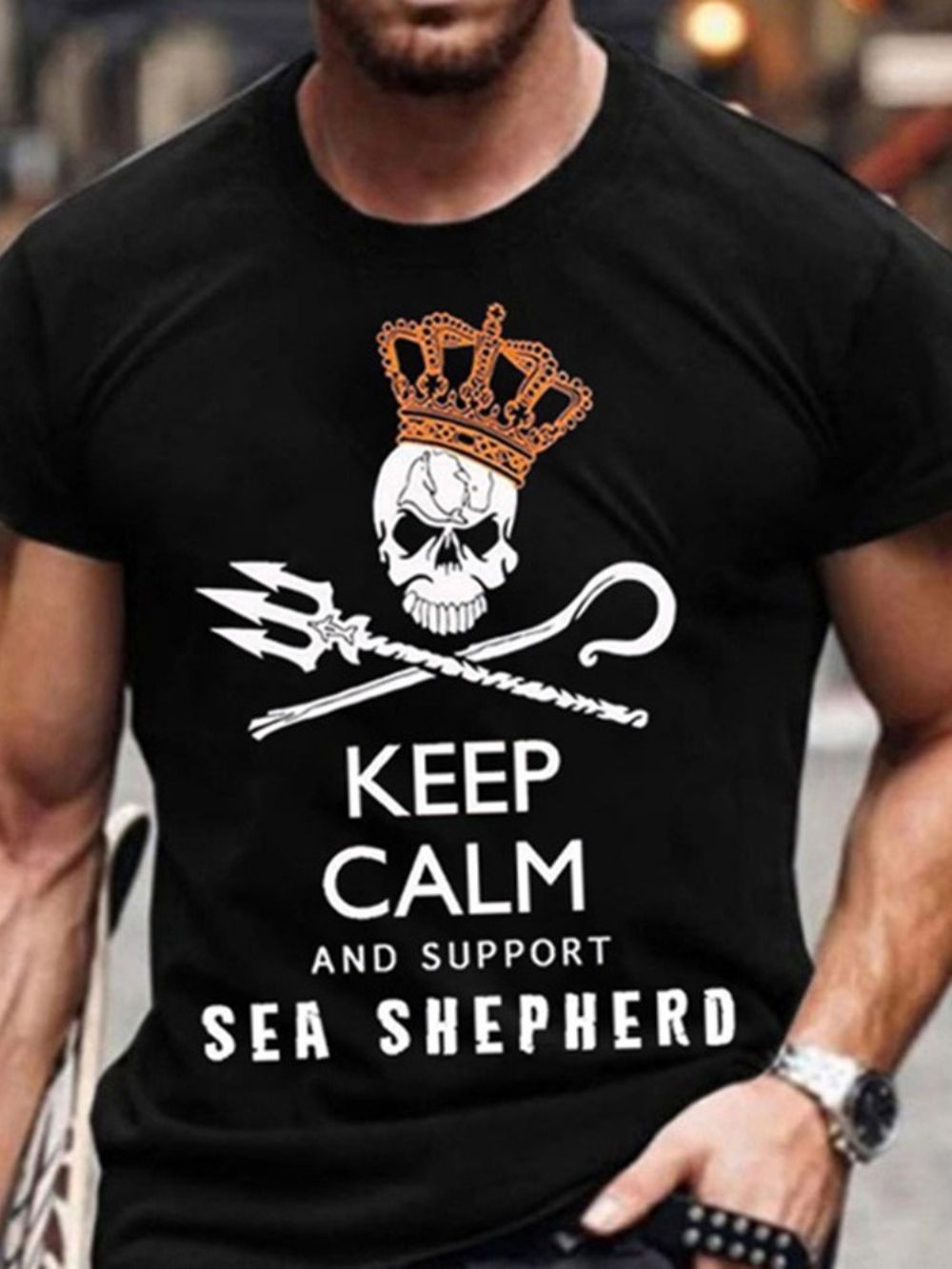 Heren T-Shirt Met Ronde Hals En Ronde Hals Europese Pullover Met Korte Mouwen