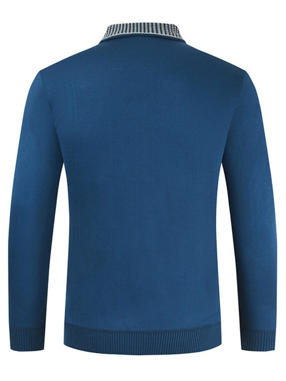 T-Shirt Met Lange Mouwen En Pullover Met Polohals En Kleurblokken