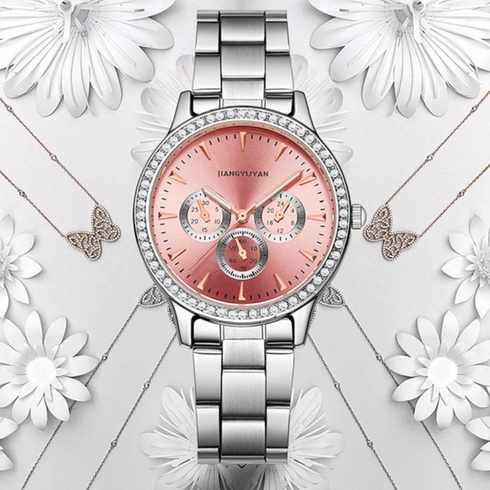 Waterdicht Quartz Stalen Bandhorloge