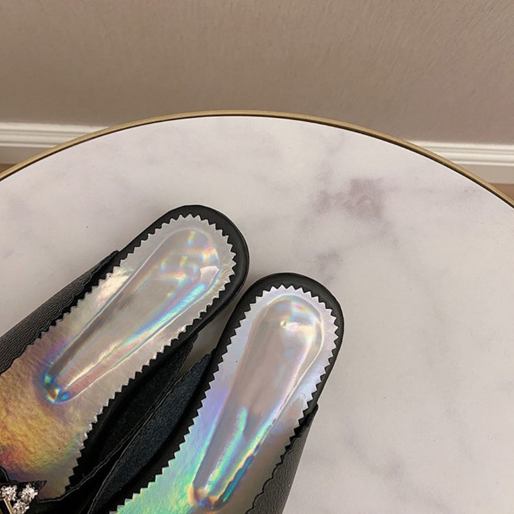 Gesp Plat Met Gesloten Teen Casual Pantoffels