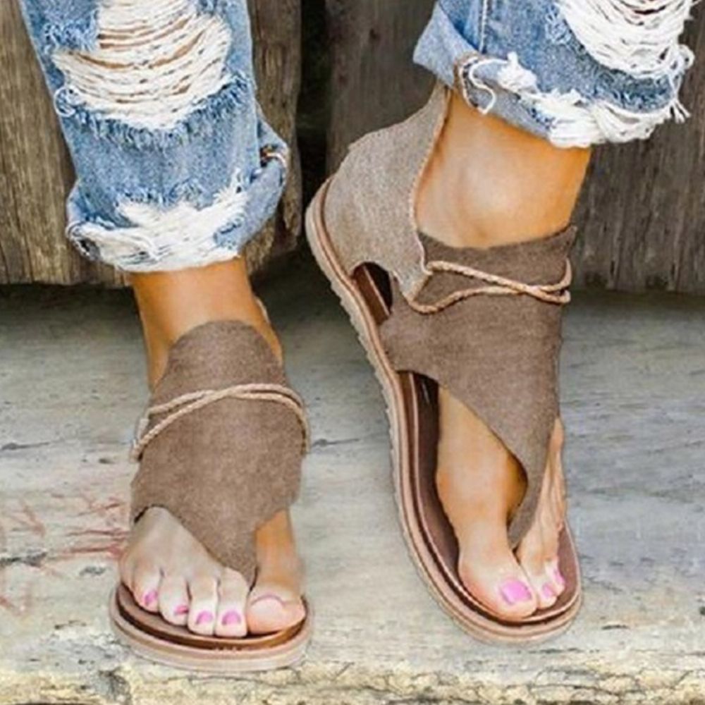 Rits Thong Hak Die Geometrische Sandalen Bedekt