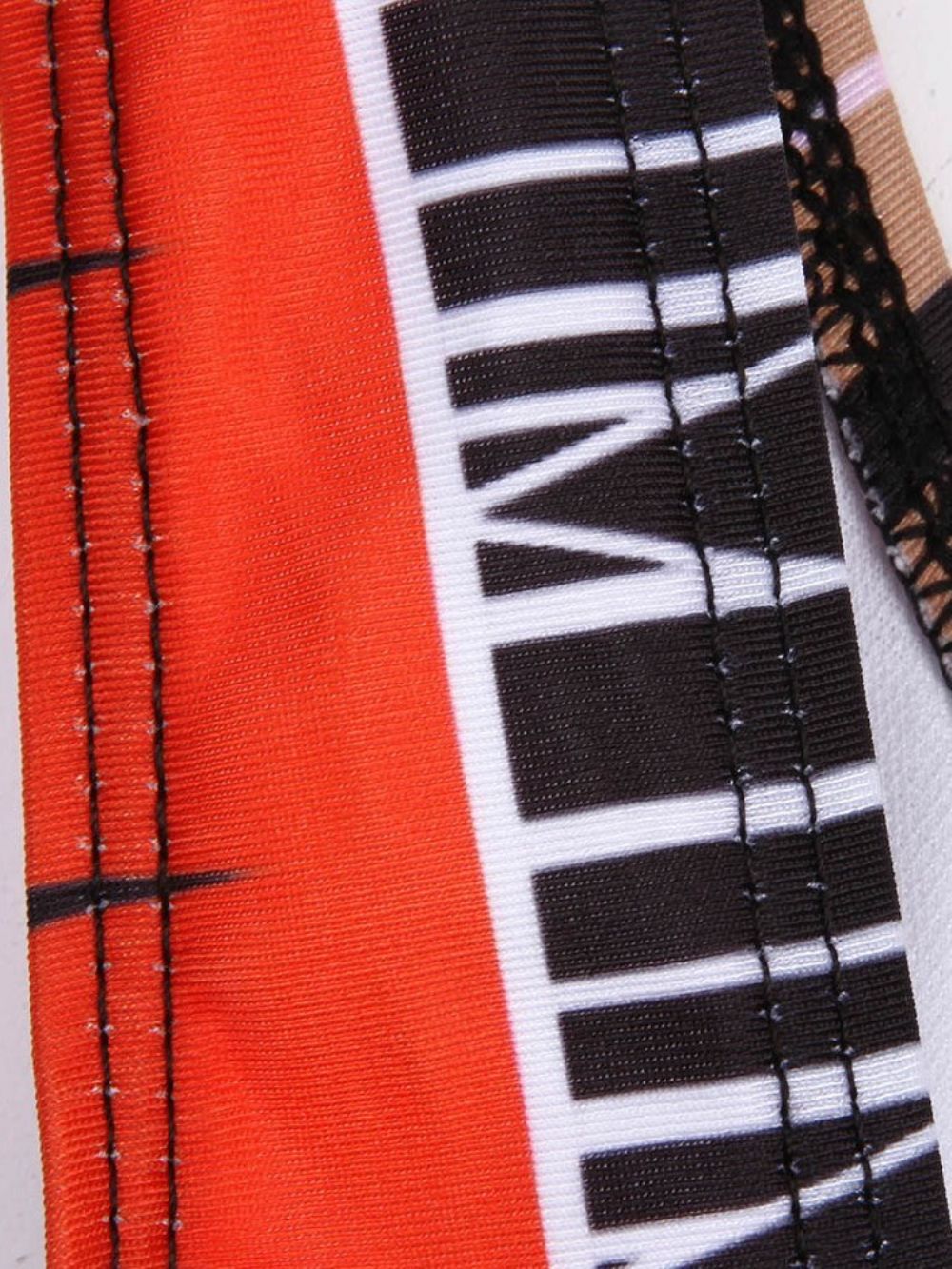 Spaghettiband Dashiki Afrikaanse Print Grote Maten Badmode
