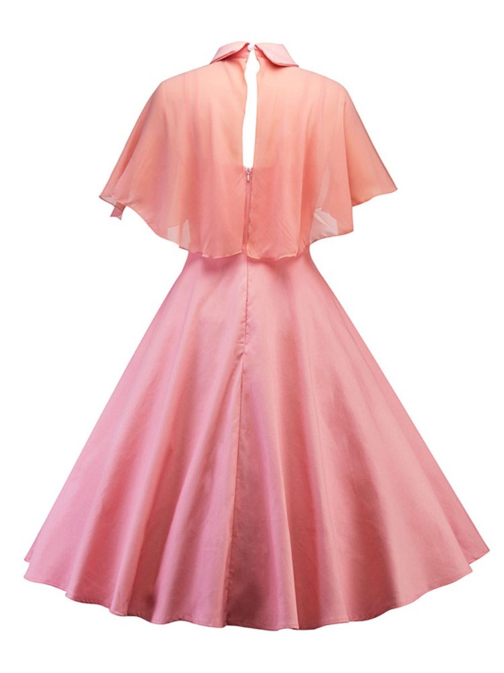 Peter Pan Kraag Cape En Jurk Tweedelige Damesset