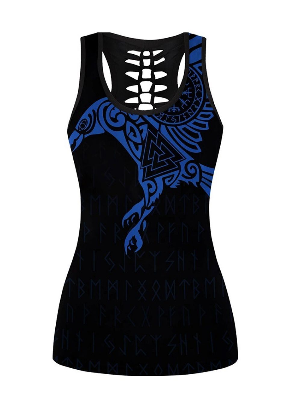 Halflange Tanktop Van Zomerse Katoenmix Met Print Dames