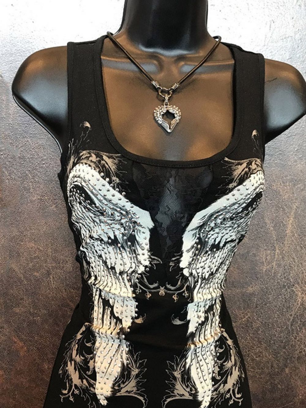 Standaard Tanktop Met Lenteprint