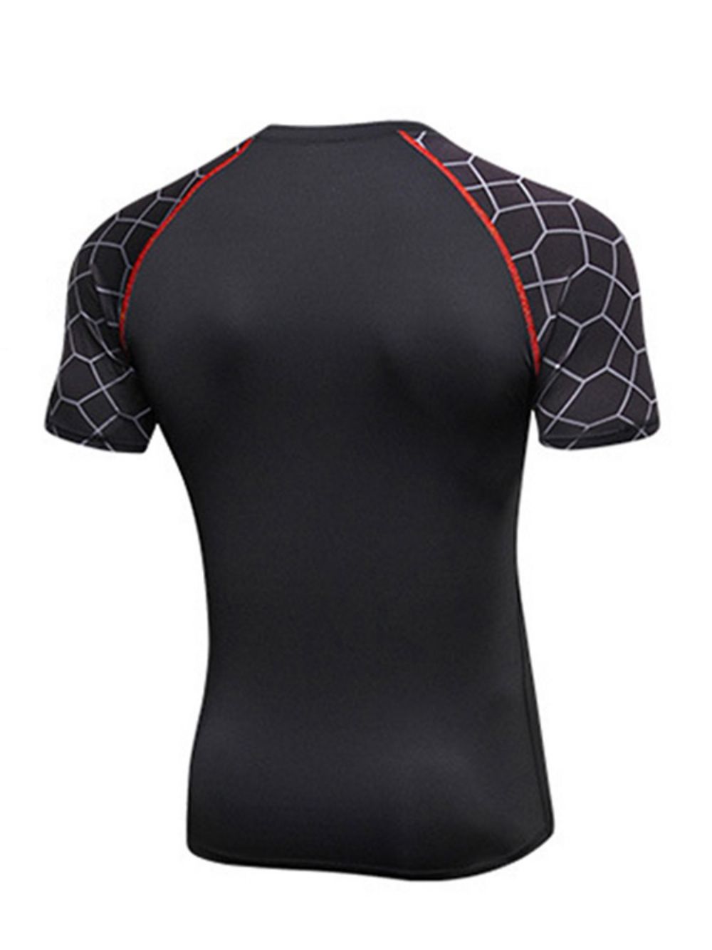 Anti-Zweet Pullover Met Korte Mouwen En Print Heren