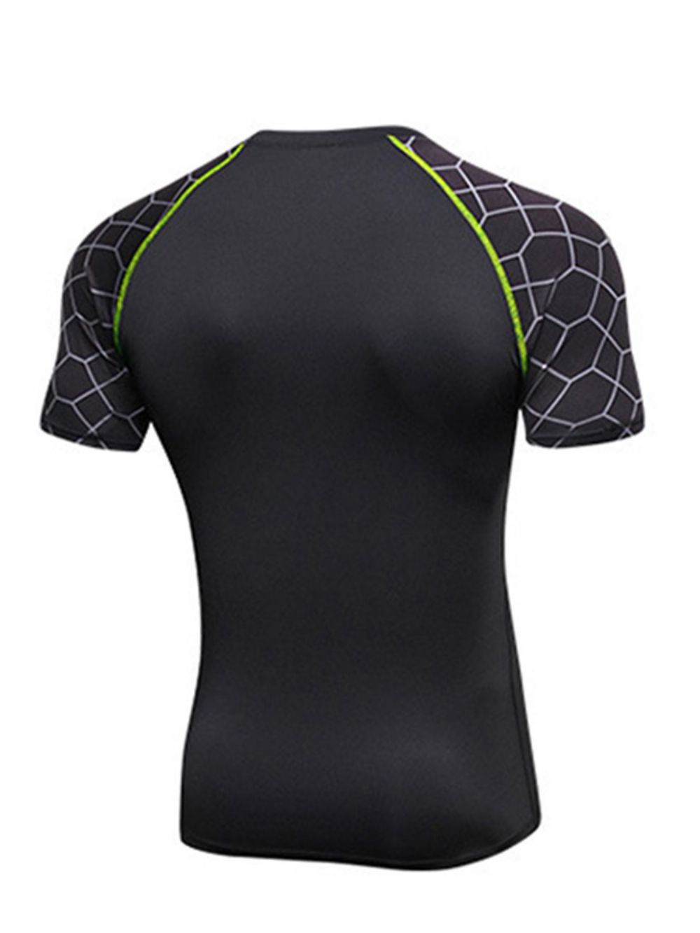 Anti-Zweet Pullover Met Korte Mouwen En Print Heren