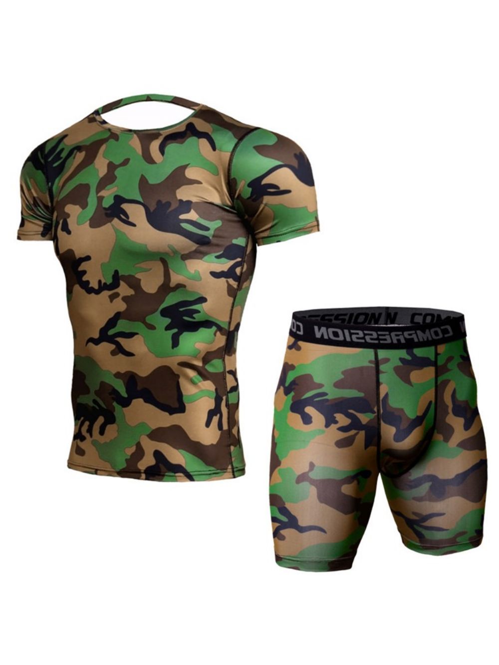 Sportsets Met Anti-Zweetshorts Heren Met Print
