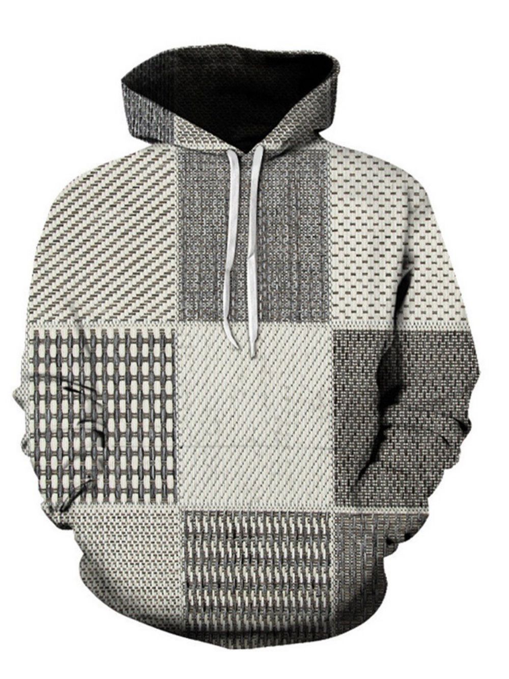 Pullover Kleurblok Patchwork Mode Pullover Losse Hoodies