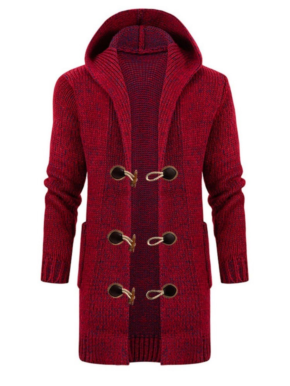 Effen Halflange Modieuze Herfstsweater Met Capuchon