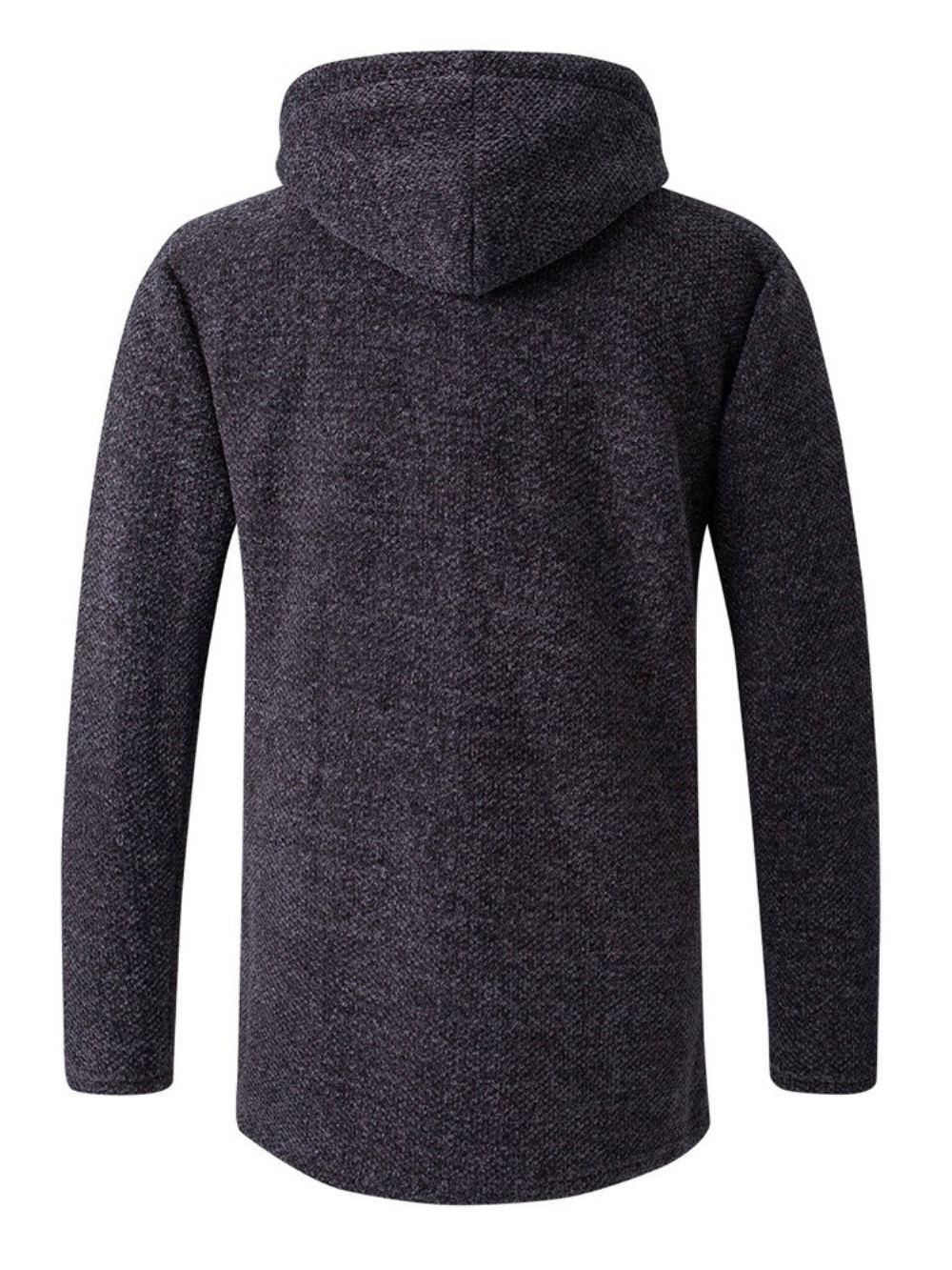 Effen Standaard Herfst Slanke Trui Met Capuchon