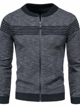 Sweater Met Ronde Hals En Patchwork Standaard Herfstrits